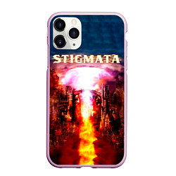 Чехол iPhone 11 Pro матовый Stigmata альбом, цвет: 3D-розовый