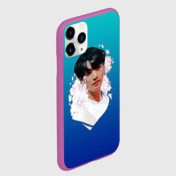Чехол iPhone 11 Pro матовый Чонгук BTS, цвет: 3D-фиолетовый — фото 2