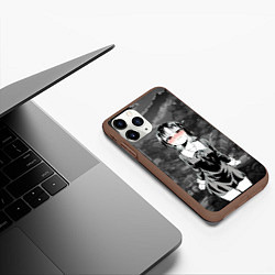 Чехол iPhone 11 Pro матовый Госпожа Кагуя, цвет: 3D-коричневый — фото 2