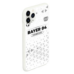 Чехол iPhone 11 Pro матовый Bayer 04 Champions Униформа, цвет: 3D-белый — фото 2