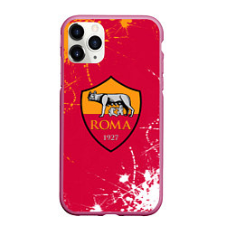 Чехол iPhone 11 Pro матовый Roma : рома брызги красок, цвет: 3D-малиновый