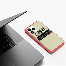 Чехол iPhone 11 Pro матовый Sum 41 - The Acoustics Full Album, цвет: 3D-красный — фото 2