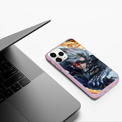 Чехол iPhone 11 Pro матовый Metal Gear Rising: Revengeance, цвет: 3D-розовый — фото 2