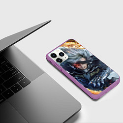 Чехол iPhone 11 Pro матовый Metal Gear Rising: Revengeance, цвет: 3D-фиолетовый — фото 2