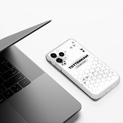 Чехол iPhone 11 Pro матовый Tottenham Champions Униформа, цвет: 3D-белый — фото 2