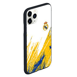 Чехол iPhone 11 Pro матовый Real madrid краска, цвет: 3D-черный — фото 2