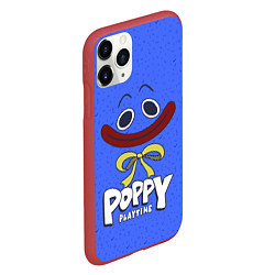 Чехол iPhone 11 Pro матовый Poppy Playtime Huggy Wuggy, цвет: 3D-красный — фото 2