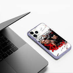 Чехол iPhone 11 Pro матовый Генерал Гатс - BERSERK - БЕРСЕРК, цвет: 3D-светло-сиреневый — фото 2