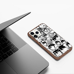 Чехол iPhone 11 Pro матовый Tsuki ga Michibiku Isekai Douchuu pattern, цвет: 3D-коричневый — фото 2