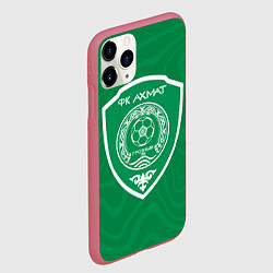 Чехол iPhone 11 Pro матовый ФК АХМАТ - ЧЕЧНЯ, цвет: 3D-малиновый — фото 2