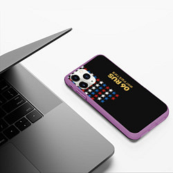 Чехол iPhone 11 Pro матовый Ингушетия 06 RUS, цвет: 3D-фиолетовый — фото 2