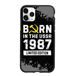 Чехол iPhone 11 Pro матовый Born In The USSR 1987 year Limited Edition, цвет: 3D-черный
