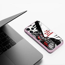 Чехол iPhone 11 Pro матовый Samurai Casey Edwards - Bury the Light Vergils Bat, цвет: 3D-розовый — фото 2