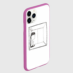 Чехол iPhone 11 Pro матовый Грустяш у окна, цвет: 3D-фиолетовый — фото 2