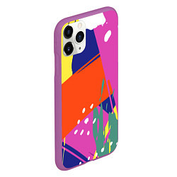 Чехол iPhone 11 Pro матовый Красочная летняя картинка Fashion trend, цвет: 3D-фиолетовый — фото 2