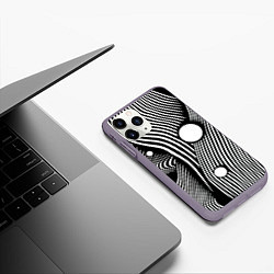 Чехол iPhone 11 Pro матовый Geometric vanguard composition Fashion trend, цвет: 3D-серый — фото 2