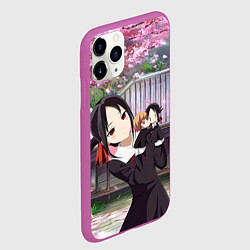 Чехол iPhone 11 Pro матовый Кагуя - Синомия Love is war Госпожа, цвет: 3D-фиолетовый — фото 2