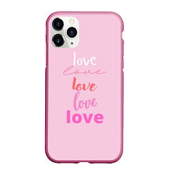 Чехол iPhone 11 Pro матовый Love love!