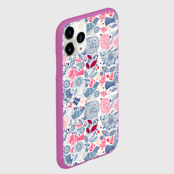 Чехол iPhone 11 Pro матовый THE BIRDS HAVE ARRIVED, цвет: 3D-фиолетовый — фото 2