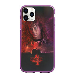 Чехол iPhone 11 Pro матовый EDDIE MUNSON STRANGER THINGS 4, цвет: 3D-фиолетовый