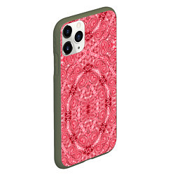 Чехол iPhone 11 Pro матовый Red ornament Arabic, цвет: 3D-темно-зеленый — фото 2