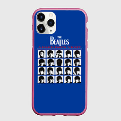 Чехол iPhone 11 Pro матовый The Beatles - A Hard Days Night, цвет: 3D-малиновый