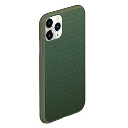 Чехол iPhone 11 Pro матовый 1984 узор зелёный градиент, цвет: 3D-темно-зеленый — фото 2