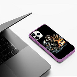 Чехол iPhone 11 Pro матовый Фильм Ворон, Постер The Crow, цвет: 3D-фиолетовый — фото 2