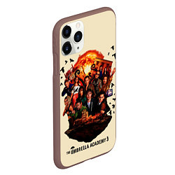 Чехол iPhone 11 Pro матовый Академия Амбрелла 3 сезон, цвет: 3D-коричневый — фото 2