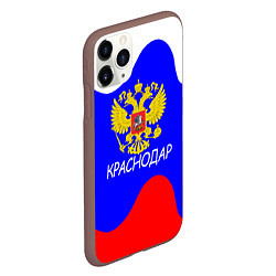 Чехол iPhone 11 Pro матовый Краснодар - ГЕРБ, цвет: 3D-коричневый — фото 2