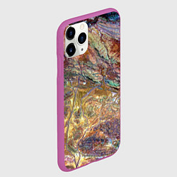Чехол iPhone 11 Pro матовый Горная порода возраст которых превышает 3,6 миллиа, цвет: 3D-фиолетовый — фото 2