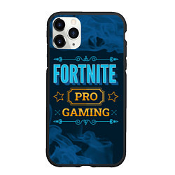 Чехол iPhone 11 Pro матовый Игра Fortnite: PRO Gaming, цвет: 3D-черный