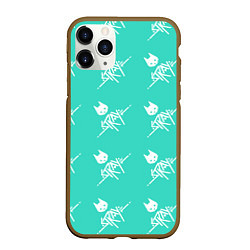 Чехол iPhone 11 Pro матовый Стрэй паттерн