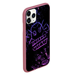 Чехол iPhone 11 Pro матовый League Of Legends неон - Arcane neon, цвет: 3D-малиновый — фото 2