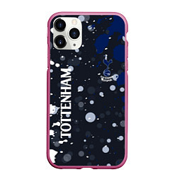 Чехол iPhone 11 Pro матовый Tottenham hotspur Краска, цвет: 3D-малиновый