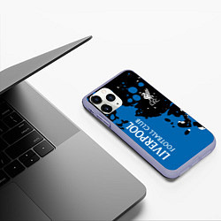 Чехол iPhone 11 Pro матовый Liverpool Краска, цвет: 3D-светло-сиреневый — фото 2
