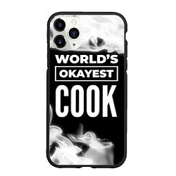 Чехол iPhone 11 Pro матовый Worlds okayest cook - dark, цвет: 3D-черный