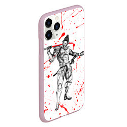 Чехол iPhone 11 Pro матовый Metal gear rising blood, цвет: 3D-розовый — фото 2