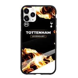 Чехол iPhone 11 Pro матовый Tottenham legendary sport fire, цвет: 3D-черный