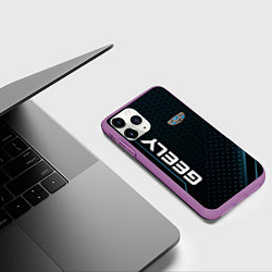 Чехол iPhone 11 Pro матовый Geely Абстракция, цвет: 3D-фиолетовый — фото 2
