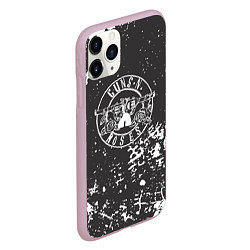 Чехол iPhone 11 Pro матовый Guns-n-roses - краска, цвет: 3D-розовый — фото 2