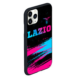 Чехол iPhone 11 Pro матовый Lazio - neon gradient: символ сверху, цвет: 3D-черный — фото 2