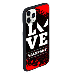 Чехол iPhone 11 Pro матовый Valorant love классика, цвет: 3D-черный — фото 2
