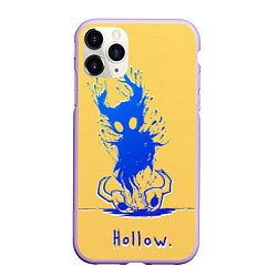 Чехол iPhone 11 Pro матовый Hollow Рыцарь в синем градиенте Hollow Knight, цвет: 3D-сиреневый
