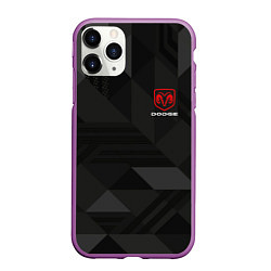 Чехол iPhone 11 Pro матовый Dodge - абстракция, цвет: 3D-фиолетовый