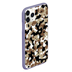 Чехол iPhone 11 Pro матовый Камуфляж Open Terrain, цвет: 3D-серый — фото 2
