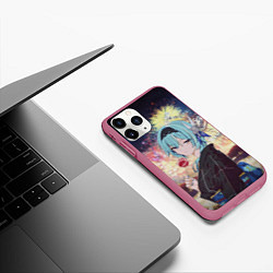 Чехол iPhone 11 Pro матовый Genshin Impact - Eula Inazuma, цвет: 3D-малиновый — фото 2