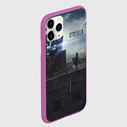 Чехол iPhone 11 Pro матовый STALKER Герб СССР В Припяти, цвет: 3D-фиолетовый — фото 2