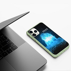 Чехол iPhone 11 Pro матовый STALKER Монолит, цвет: 3D-салатовый — фото 2