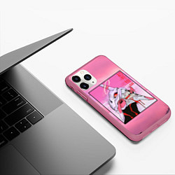 Чехол iPhone 11 Pro матовый EVANGELION PINK Берсерк mode, цвет: 3D-малиновый — фото 2